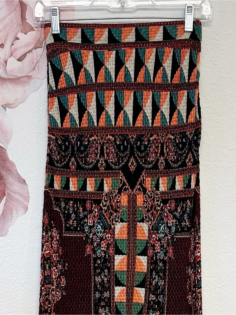 Farm Rio X Anthropologie Mixed Pattern Maxi Skirt or Dress EUC XSmall - Picture 12 of 16